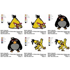 Package 3 Angry Birds 04 Embroidery Designs